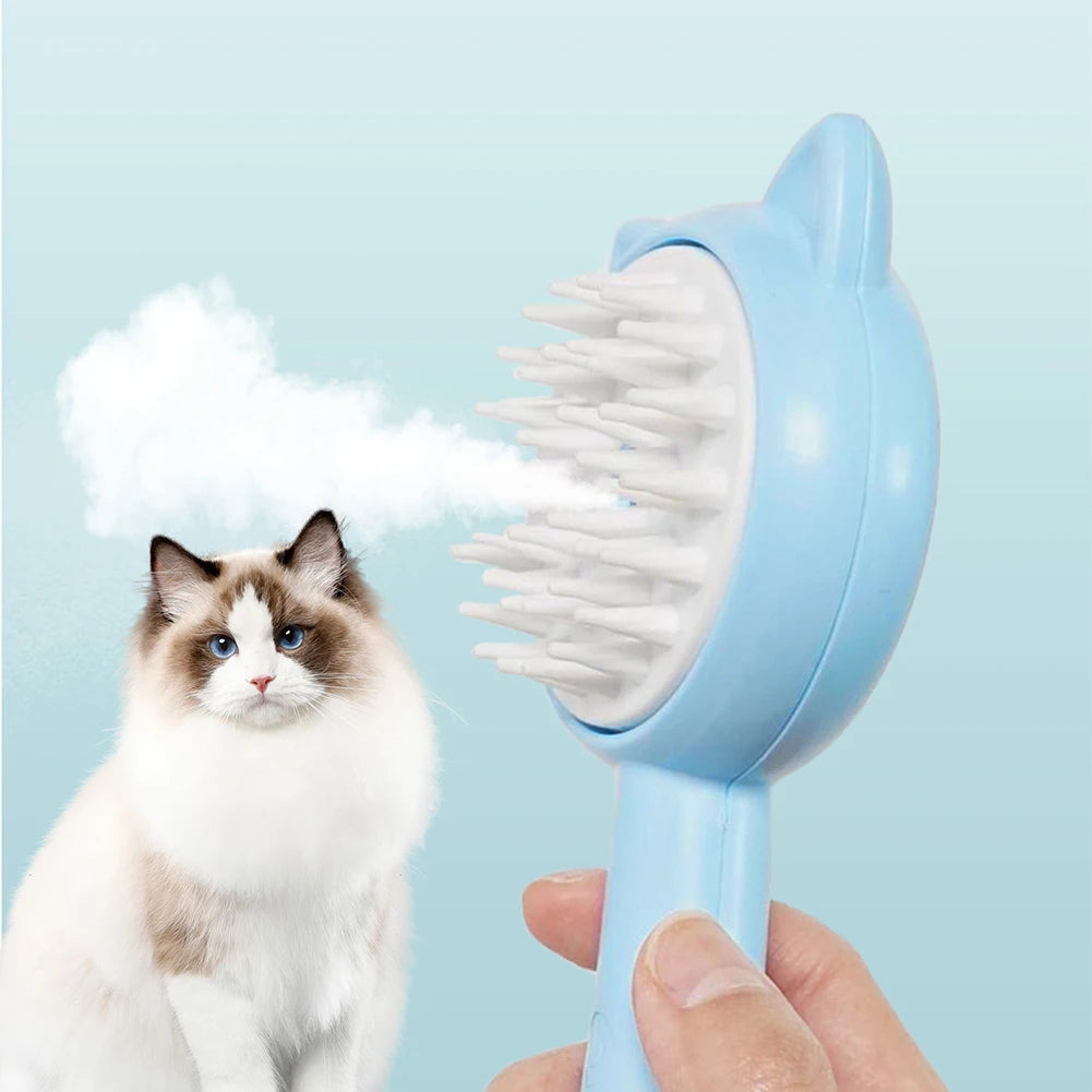 Mist grooming brush for gentle everyday pet care